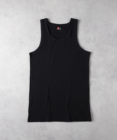 HANES(ヘインズ)【メンズ】リブタンクトップ