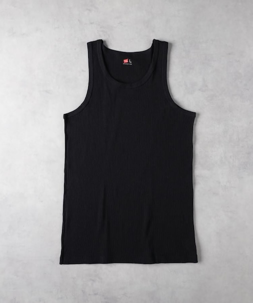 HANES(ヘインズ)【メンズ】リブタンクトップ