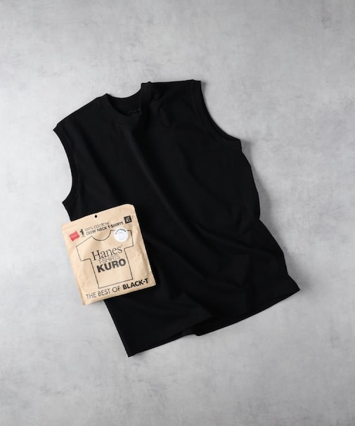 HANES(ヘインズ)【メンズ】「KURO」スリーブレス