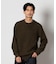 BACK NUMBER(バックナンバー)「BritishWool」l畔編みクルーネックニット