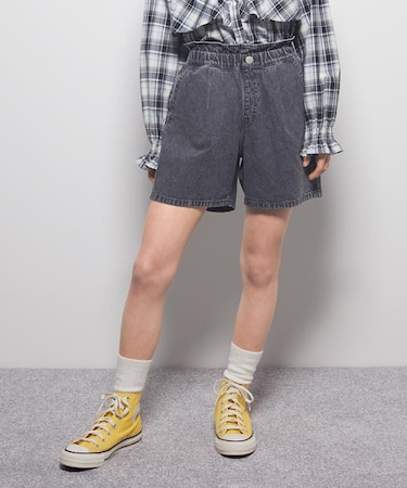 VIVIAN BLUE(ヴィヴィアンブルー)ウエストフリルショートパンツ