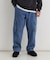 BACK NUMBER(バックナンバー)【メンズ】ウエストイージーデニムカーゴパンツ（ウエストゴム・楽に穿ける・ワイドシルエット）