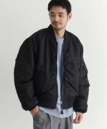BACK NUMBER(バックナンバー)【メンズ】ビッグシルエットMA-1ブルゾン
