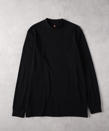 HANES(ヘインズ)【メンズ】裏起毛クルーネック長袖シャツ