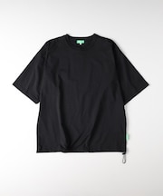 Refurbish(リファービッシュ)【メンズ】【接触冷感】ペーパータッチ天竺裾ドローコード半袖Tシャツ