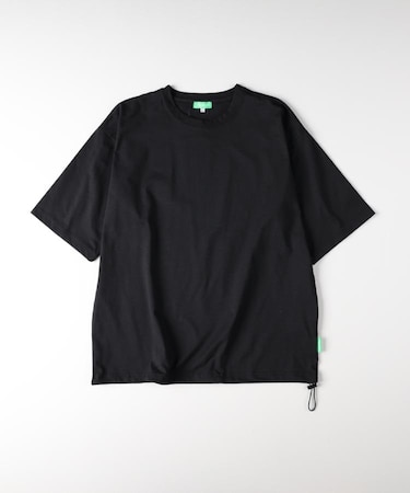 Refurbish(リファービッシュ)【メンズ】【接触冷感】ペーパータッチ天竺裾ドローコード半袖Tシャツ