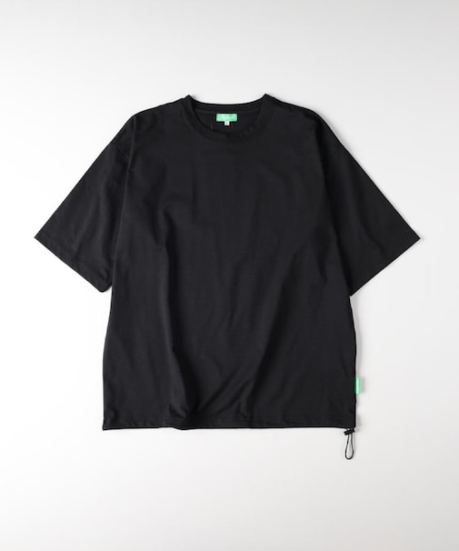 Refurbish(リファービッシュ)【メンズ】【接触冷感】ペーパータッチ天竺裾ドローコード半袖Tシャツ