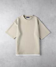 BACK NUMBER(バックナンバー)【メンズ】裾フェイクレイヤードＴシャツ
