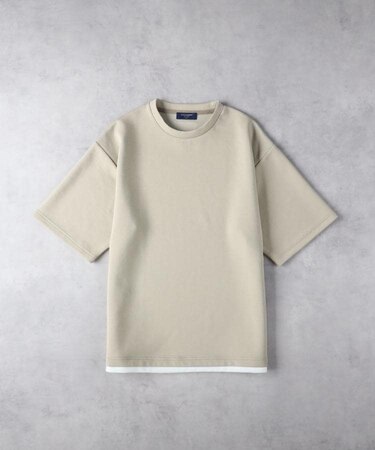 BACK NUMBER(バックナンバー)【メンズ】裾フェイクレイヤードTシャツ