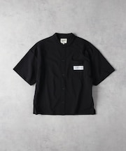 Refurbish(リファービッシュ)【キッズ】バンドカラー半袖シャツ