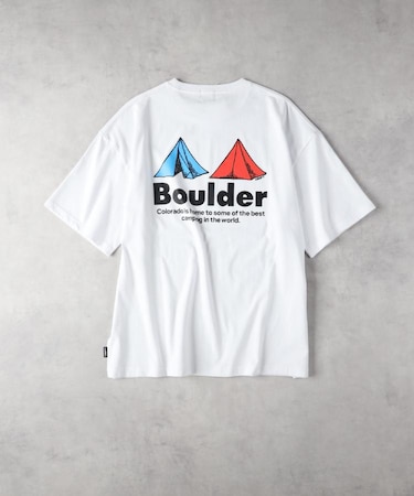 CAMP7(キャンプ7)【メンズ】バックテントロゴプリントTシャツ