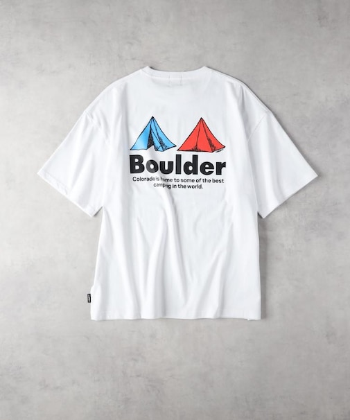 CAMP7(キャンプ7)【メンズ】バックテントロゴプリントTシャツ