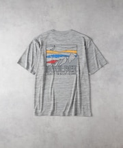 CAMP7(キャンプ7)【メンズ】【接触冷感・吸水速乾】バックロゴプリントＴシャツ