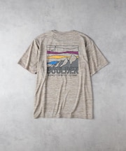 CAMP7(キャンプ7)【メンズ】【接触冷感・吸水速乾】バックロゴプリントＴシャツ