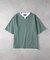 BACK NUMBER(バックナンバー)【メンズ】キーネック切替半袖Tシャツ