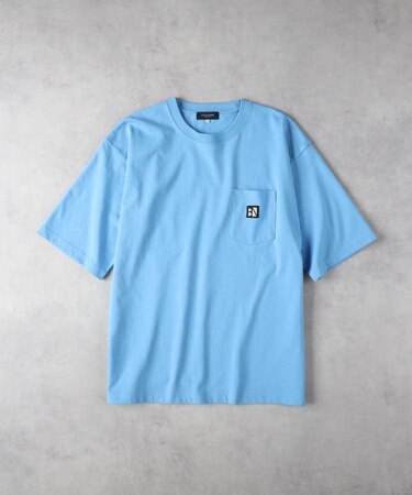 BACK NUMBER(バックナンバー)【メンズ】ワッペンロゴポケットTシャツ