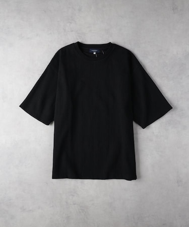 BACK NUMBER(バックナンバー)【メンズ】ワッフルクルーネック半袖Tシャツ