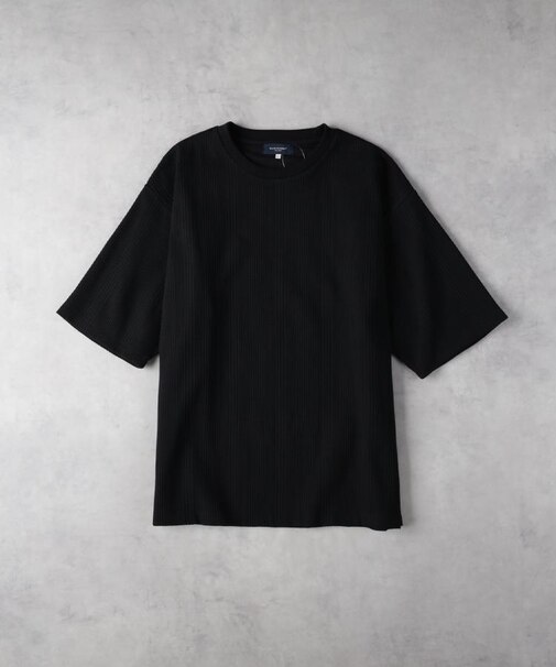 BACK NUMBER(バックナンバー)【メンズ】ワッフルクルーネック半袖Tシャツ