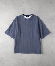 BACK NUMBER(バックナンバー)【メンズ】ワッフルクルーネック半袖Tシャツ