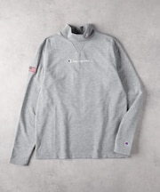 Champion(チャンピオン)【メンズ】【WEB限定】モックネック長袖Tシャツ