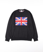 BACK NUMBER(バックナンバー)【メンズ】「日本製」ジャカードクルーネックセーター