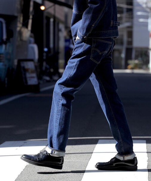 Levi's(リーバイス)【メンズ】【Right-on限定】「501」セルビッジデニムパンツ オリジナルストレート/セットアップ対応