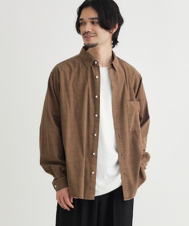 BACK NUMBER(バックナンバー)製品染めブロード長袖シャツ
