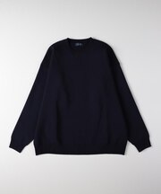 BACK NUMBER(バックナンバー)【メンズ】ウォッシャブルニットメランジクルーネックセーター