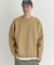 BACK NUMBER(バックナンバー)【メンズ】ウォッシャブルニットメランジクルーネックセーター