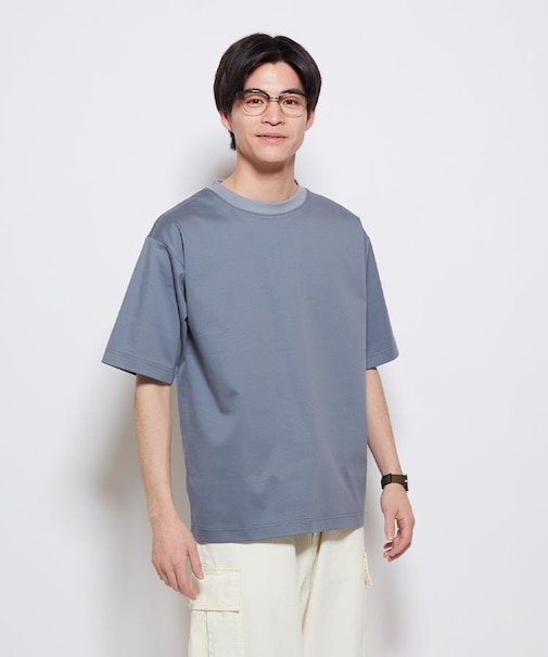 BACK NUMBER(バックナンバー)シルケットスムース半袖Tシャツ