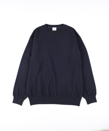 BACK NUMBER(バックナンバー)【メンズ】「日本製」ワッフルクルーネックセーター