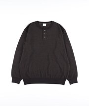 BACK NUMBER(バックナンバー)【メンズ】「日本製」ワッフルヘンリーネックセーター