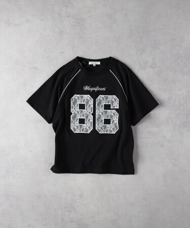 VIVIAN BLUE(ヴィヴィアンブルー)【キッズ】レースアップリケＴシャツ