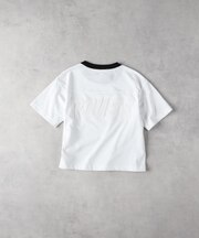 VIVIAN BLUE(ヴィヴィアンブルー)【キッズ】メッシュアップリケ短丈Ｔシャツ