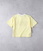 VIVIAN BLUE(ヴィヴィアンブルー)【キッズ】メッシュアップリケ短丈Ｔシャツ