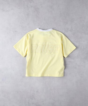 VIVIAN BLUE(ヴィヴィアンブルー)【キッズ】メッシュアップリケ短丈Ｔシャツ