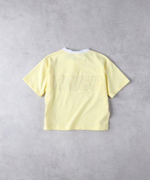 VIVIAN BLUE(ヴィヴィアンブルー)【キッズ】メッシュアップリケ短丈Ｔシャツ