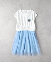 VIVIAN BLUE(ヴィヴィアンブルー)【キッズ】裾チュールワンピース