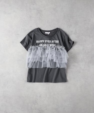 VIVIAN BLUE(ヴィヴィアンブルー)【キッズ】チュールドッキングTシャツ