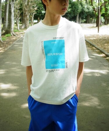 Refurbish(リファービッシュ)【キッズ】フロントプリント半袖Ｔシャツ