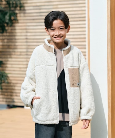 Refurbish(リファービッシュ)【キッズ】【先行販売】スタンドジップボアアウター
