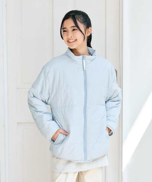 MPS(エムピーエス)【キッズ】スタンドネック裏ボア中綿ジャケット（6色展開・洗濯機で洗える）