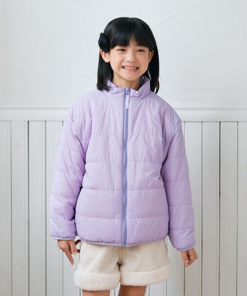 MPS(エムピーエス)【キッズ】スタンドネック裏ボア中綿ジャケット（6色展開・洗濯機で洗える）