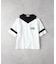 VIVIAN BLUE(ヴィヴィアンブルー)【キッズ】肩あきフロッキープリントTシャツ