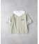 VIVIAN BLUE(ヴィヴィアンブルー)【キッズ】肩あきフロッキープリントTシャツ
