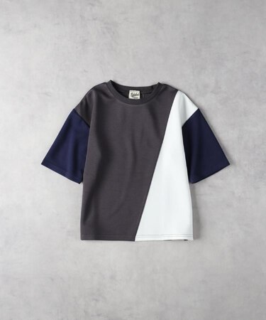 Refurbish(リファービッシュ)【キッズ】「接触冷感」切替配色Tシャツ