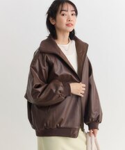 HONEYSUCKLE ROSE(ハニーサックルローズ)【レディース】【コスパ最強】リブオーバーサイズブルゾン