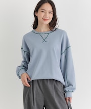 HONEYSUCKLE ROSE(ハニーサックルローズ)【レディース】配色ステッチスウェットプルオーバー