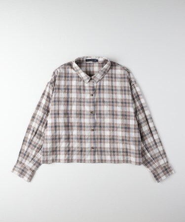 HONEYSUCKLE ROSE(ハニーサックルローズ)【レディース】チェックショートシャツ (お手入れ楽/トレンド)