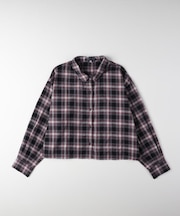 HONEYSUCKLE ROSE(ハニーサックルローズ)【レディース】チェックショートシャツ (お手入れ楽/トレンド)